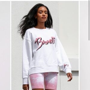 Brunette the Label x Juicy Couture crew neck sweater in white